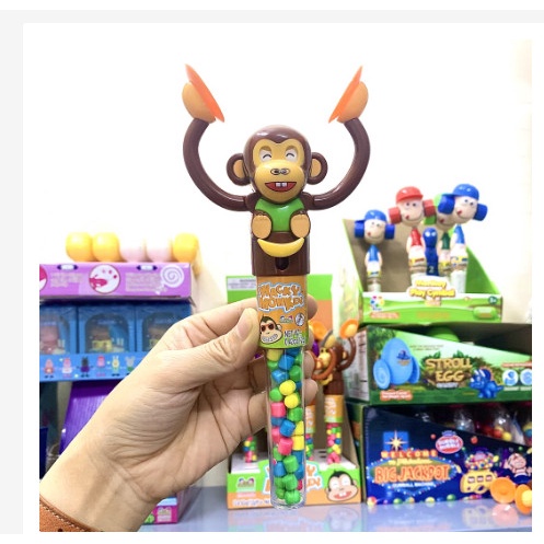 Kẹo đồ chơi hình chú khỉ chiêng vỗ tay, hàng nhập khẩu úc siêu hot giá sỉ - ảnh sản phẩm 6