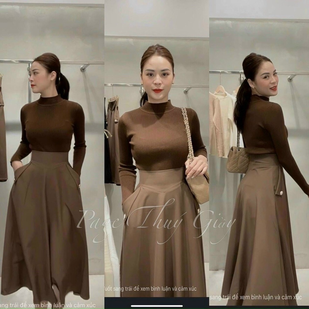 Chân váy xòe Quảng Châu cao cấp