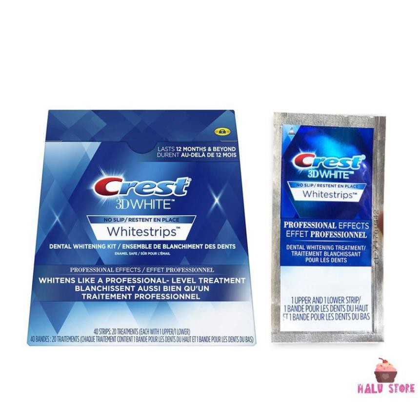 Combo 14 miếng (7 gói/7 ngày) dán trắng răng Crest 3D White Whitestrips loại Professional Effects - Mỹ candaodanfw_27