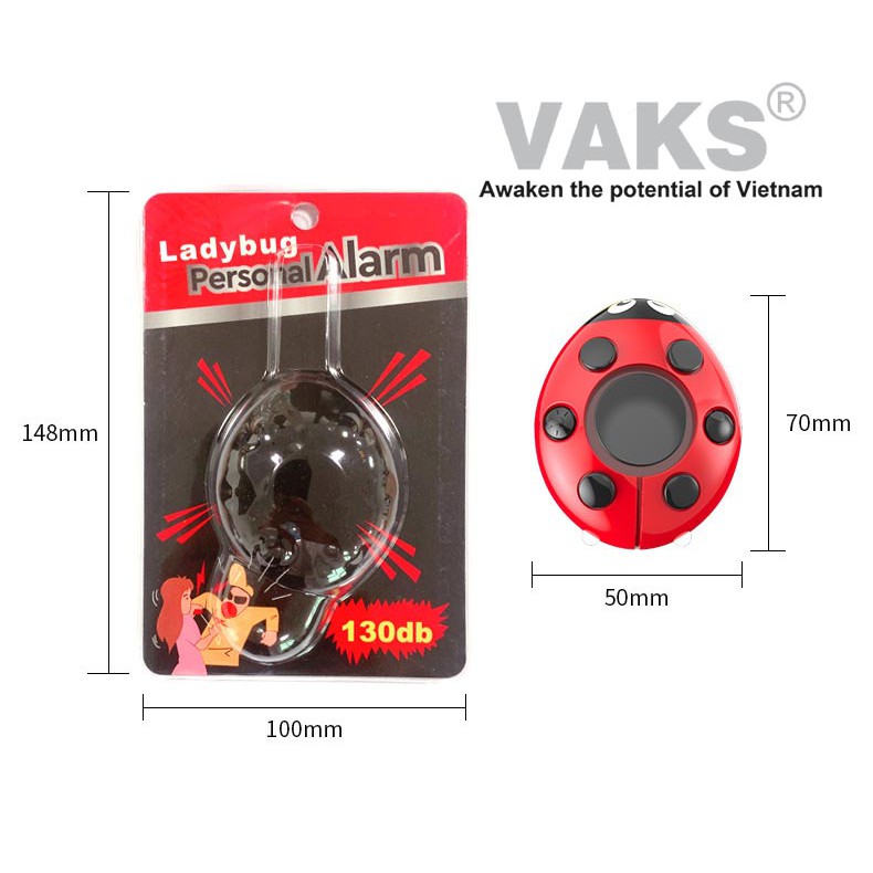 MÓC KHOÁ PHÒNG THÂN SA-4200: Móc Khóa Báo Động Khẩn Cấp 130db Tăng Cường Bảo Vệ An Toàn Cho Người Lớn Tuổi / Trẻ Em/ Phụ