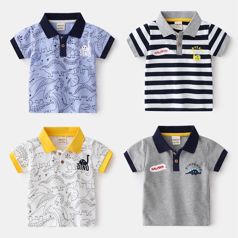 Áo cộc tay trẻ em - Áo Polo bé trai hãng WELLKIDS - WAPYPY shop kunkid