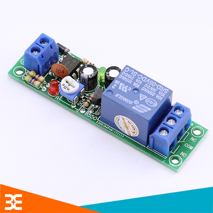 Module Tạo Trễ NE555 Đóng Cắt Relay 5VDC Thời gian 0-60s