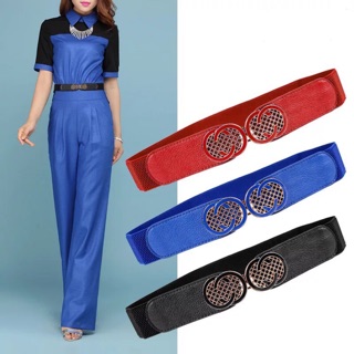 Đai váy chun co giãn khoá gucci kép (4 màu)