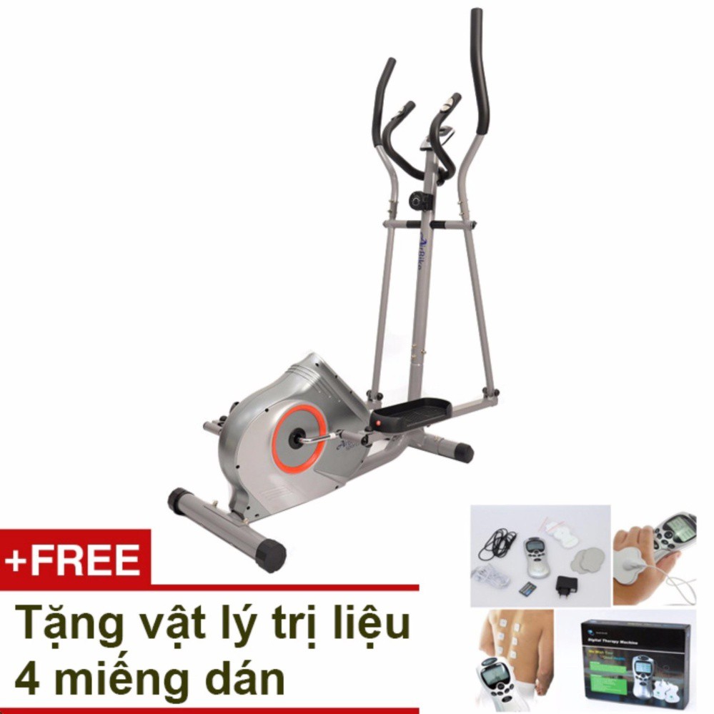 Xe đạp tập thể dục Air Bike AB-05 (Xám) + Tặng vật lý trị liệu 4 miếng dán