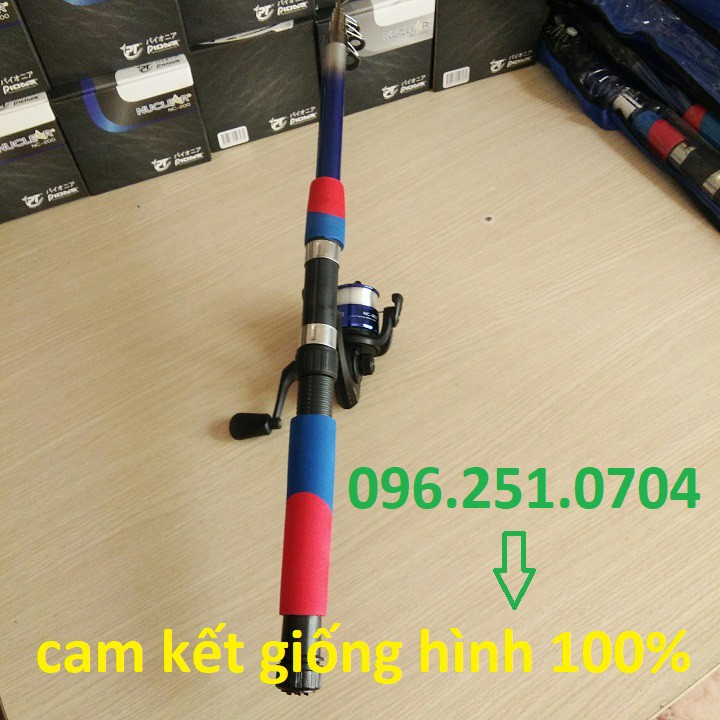 Bộ Cần Câu 2m4 Kèm Máy Pionee Cao Cấp - Tặng Kèm 1 Bộ Phao lưỡi