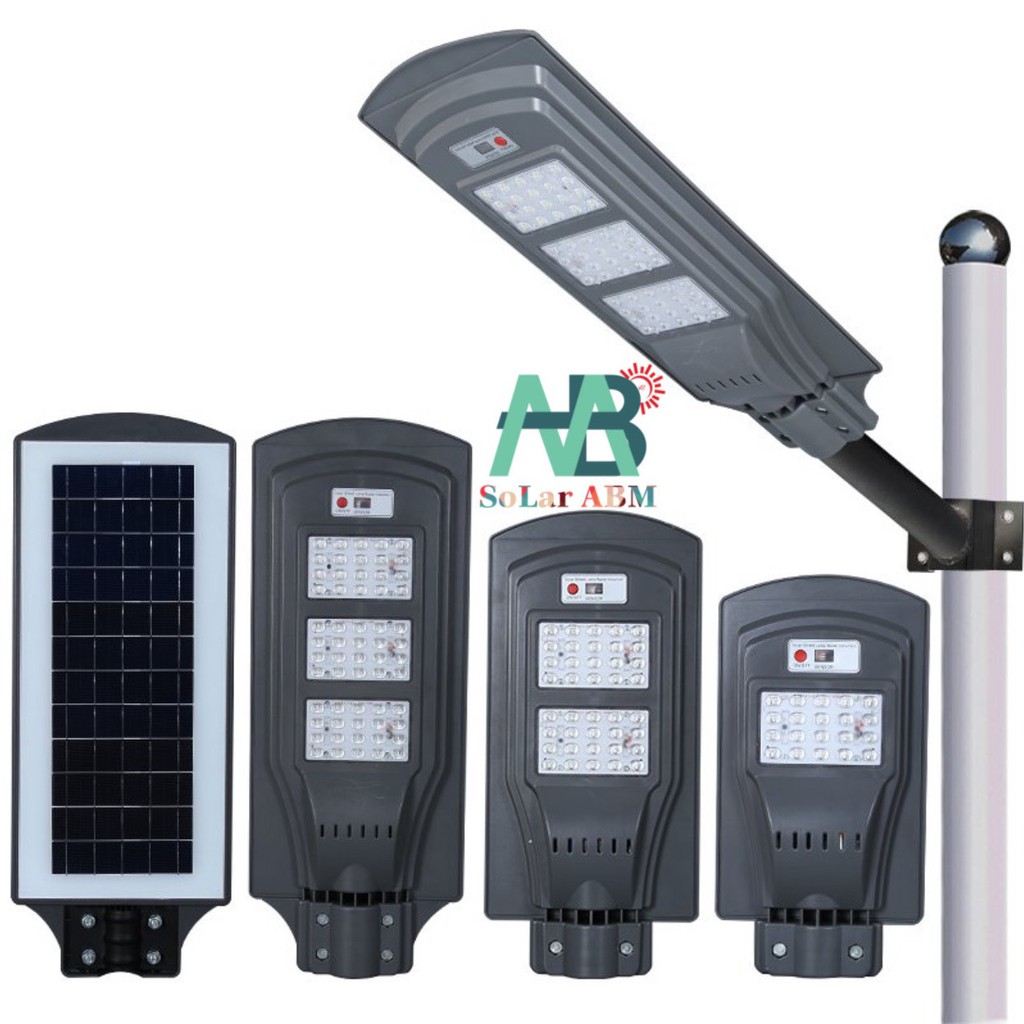 50W Đèn Đường Tấm Pin Liền Thể Năng Lượng Mặt Trời , Cảm Biến Chuyển Động , IP67 Chống Nước ABM Solar