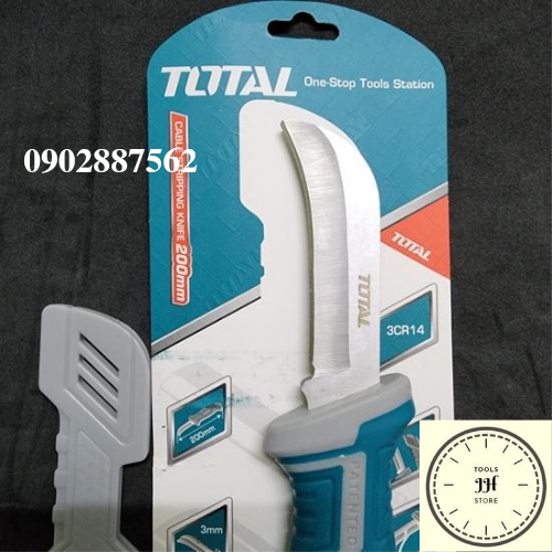 THT51882 200mm Dao tuốt dây điện lưỡi cong TOTAL
