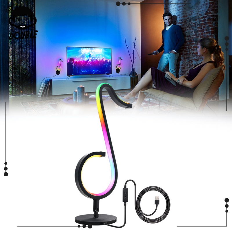 3D Magical Table USB Moon Light Dimmable Touch Sensor Desk Night Lamp Decor