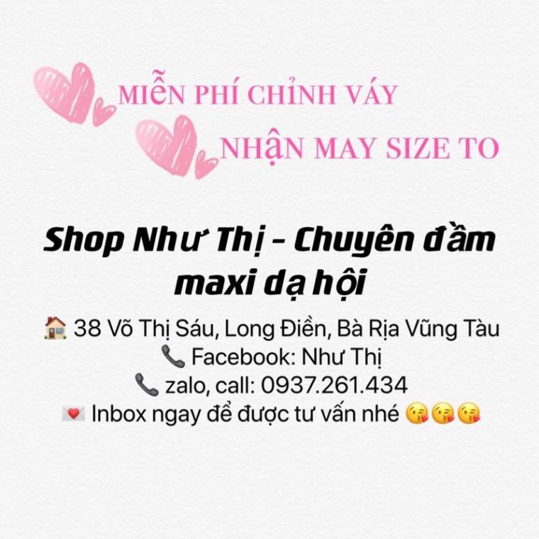 (miễn phí chỉnh váy) Maxi voan trễ vai xẻ tà đi tiệc đi biển du lịch chụp ảnh sexy