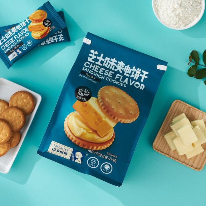 Bánh Quy Phô Mai Sandwich Pamiriter Đài Loan 218g