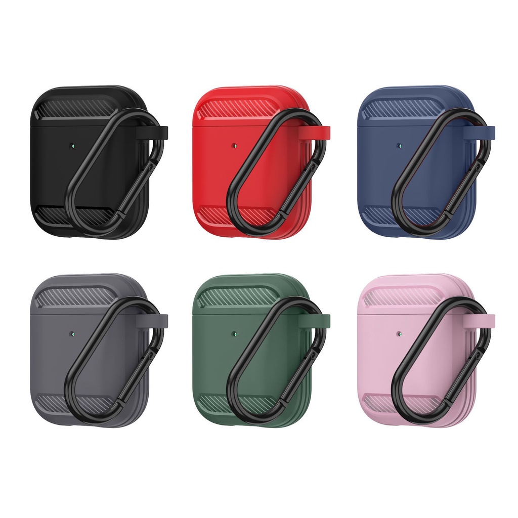 Vỏ Bảo Vệ Hộp Sạc Tai Nghe Airpods Pro 3/2/1 Bằng TPU Mềm Chống Sốc