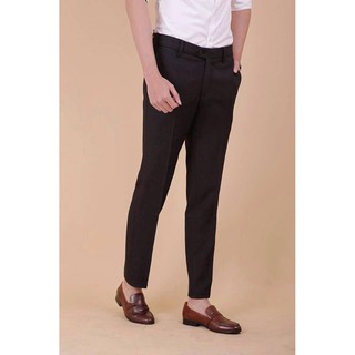 Quần âu nam, mầu đen, dáng body vải hàn cao cấp , co dãn 4 chiều