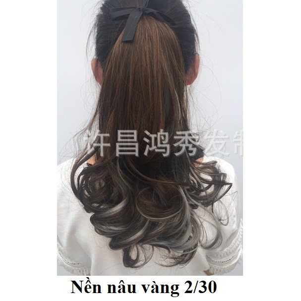 Tóc cột line Xám khói Sỉ 40k