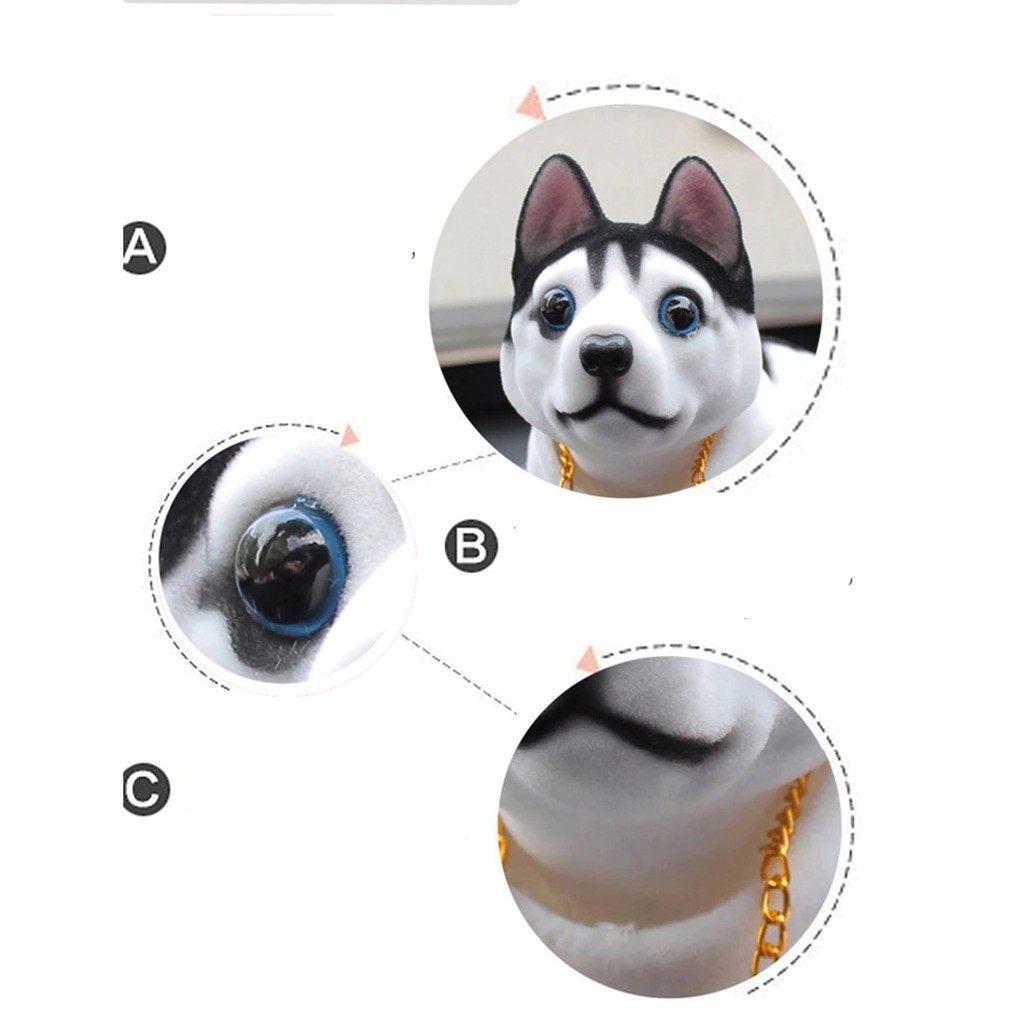 Chó lắc lư đầu trang trí Taplo.