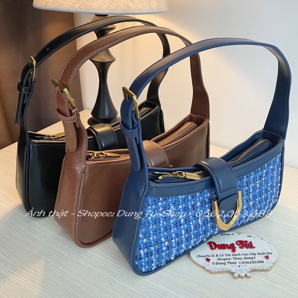 Túi kẹp nách + đeo chéo size 28,5 form dáng hình thang mới lạ CK2-20270913 đủ màu