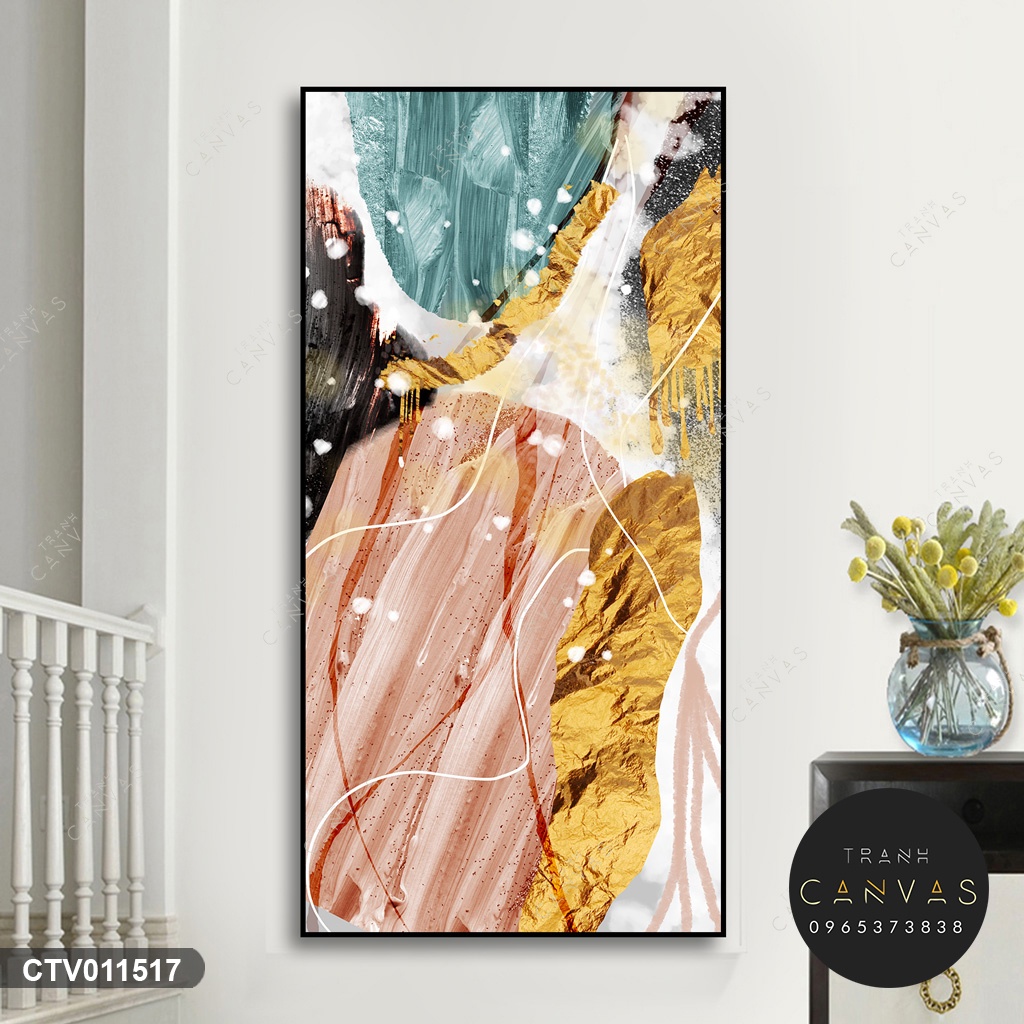 Tranh Canvas Trừu Tượng khổ dọc
