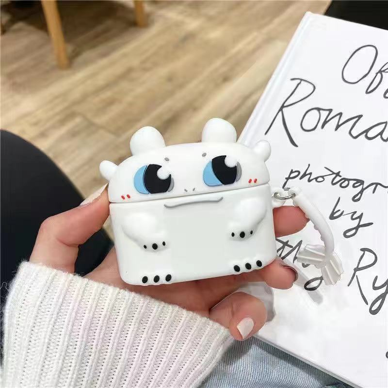 Vỏ Bọc Silicone Mềm Bảo Vệ Hộp Đựng Tai Nghe Apple Airpods Pro Air Pods Họa Tiết Hoạt Hình Dễ Thương