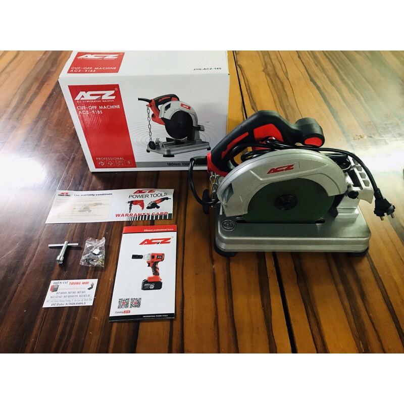 MÁY CẮT SẮT ACZ 9185 MINI 180MM CHÍNH HÃNG MALAYSIA THẾ HỆ MỚI 2022 NEW 100%