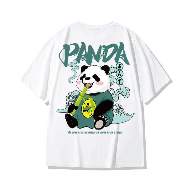 Áo Thun Tay Ngắn In Họa Tiết Hoạt Hình Phong Cách Đường Phố Size M-8XL Thời Trang Mùa Hè Cho Nam Và Nữ