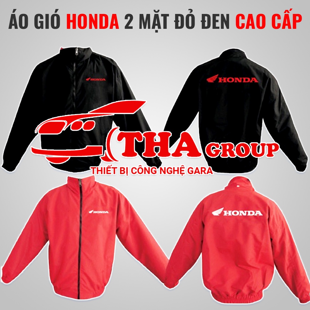 Áo Gió Honda 2 Mặt Đỏ Đen Cao Cấp