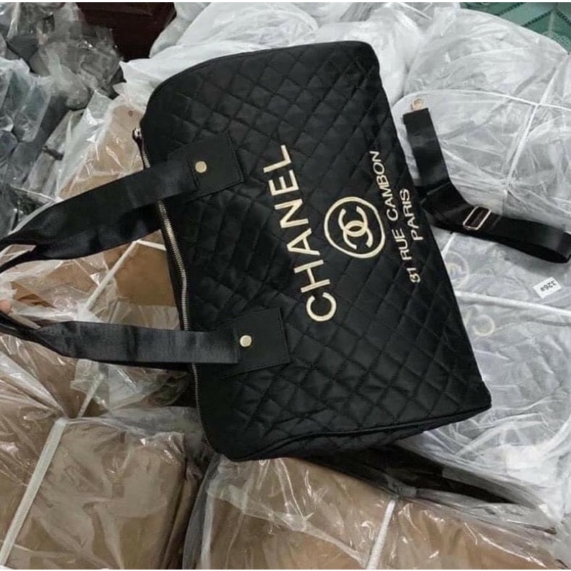 Túi trống du lịch trần trám thêu logo siêu đẹp