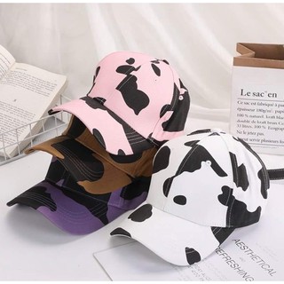 Mũ lưỡi trai bò sữa/ vằn ❤️Nón kết hoạ tiết trắng đen phong cách Ulzzang form unisex nam nữ