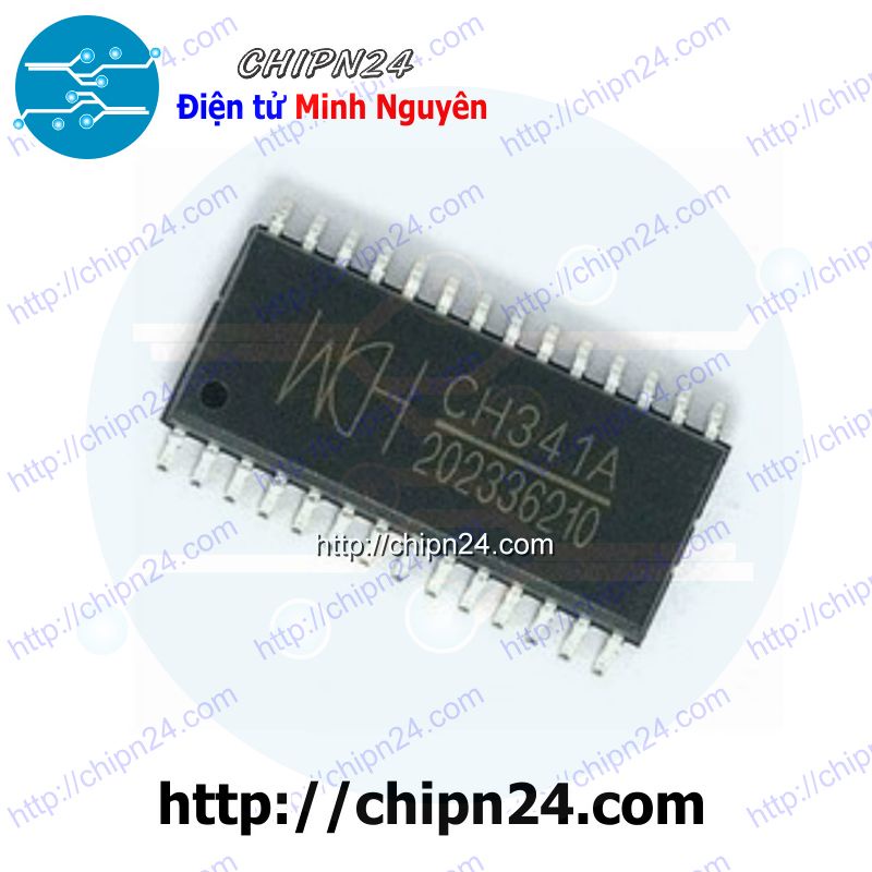 [1 CON] IC CH341A SOP-28 (SMD Dán) (CH341 341)