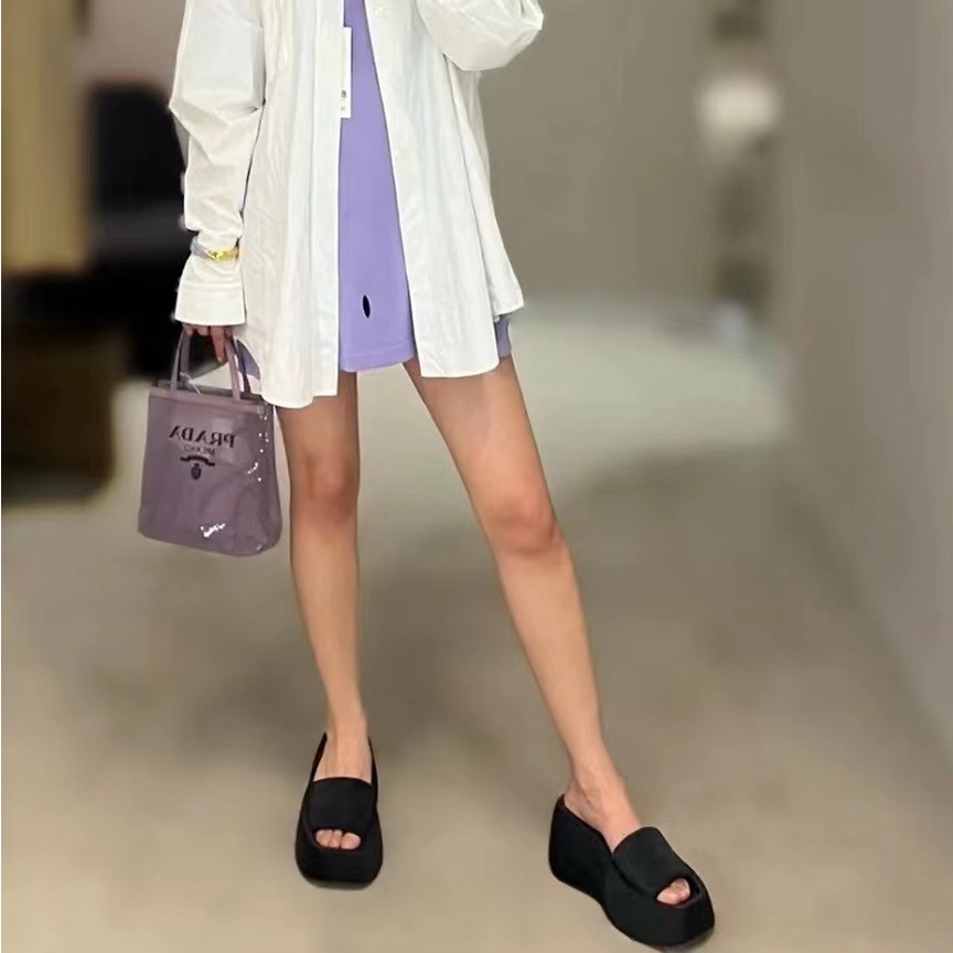 Dép Đế Dày Cao Chống Trượt Phong Cách Mùa Hè Mới