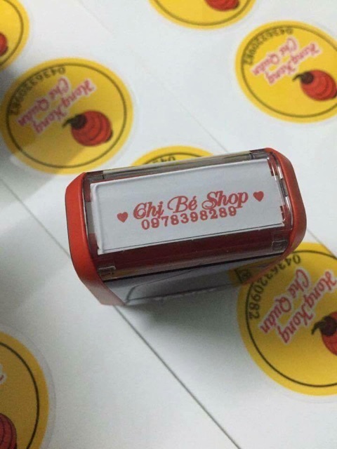 DẤU SHOP BÁN HÀNG CỠ BÉ 14x37mm