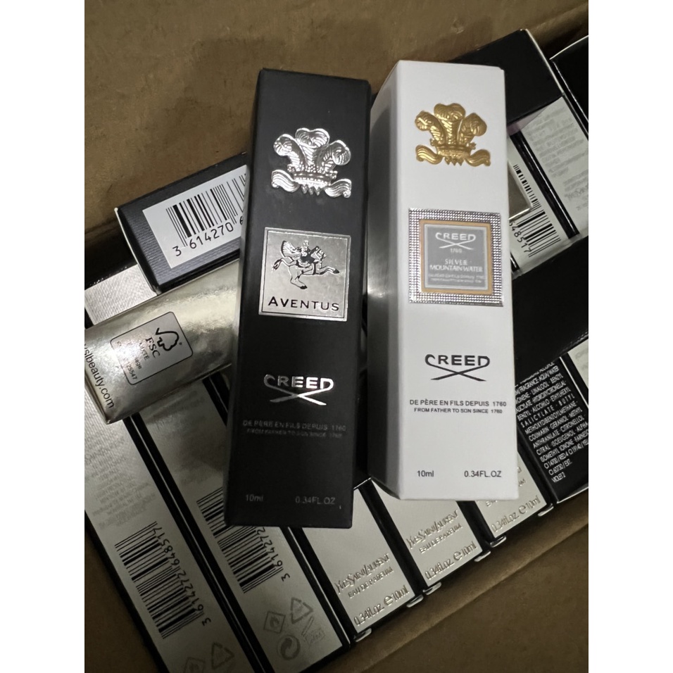 Nước Hoa Nam Creed Đen/Trắng Aventus EDP 10ml lịch lãm đàn ông , Nước Hoa Creed Đen Aventus nam tính