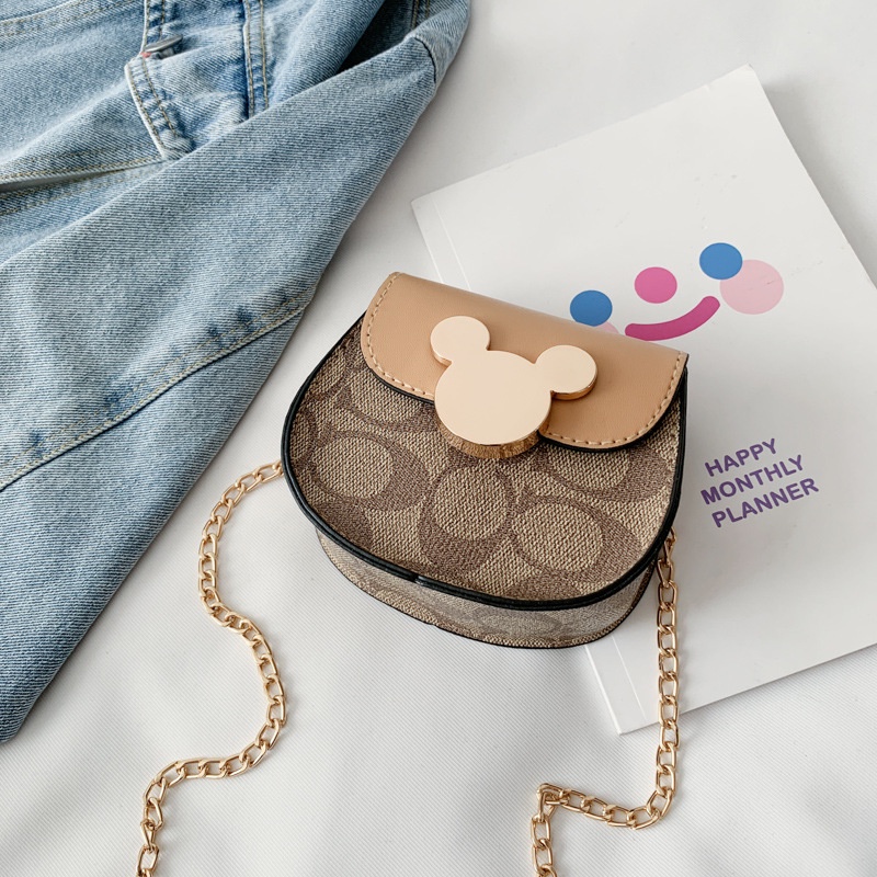 Túi Đeo Chéo Mini Họa Tiết Hoạt Hình Dễ Thương Cho Bé Gái