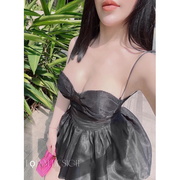 Set áo peplum bèo cúp ngực + Quần short