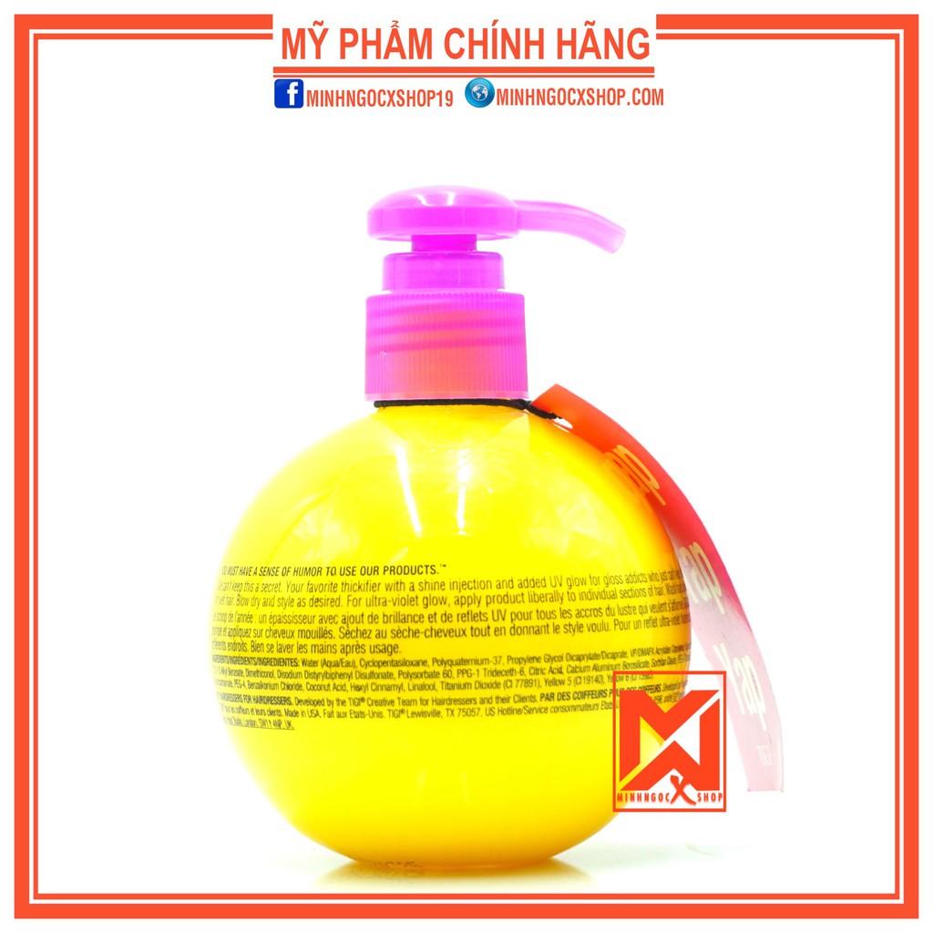 KEM NHẸ TẠO PHỒNG CỰC ĐẠI & TẠO BÓNG TIGI BED HEAD MOTOR MOUTH 240ML - CHÍNH HÃNG