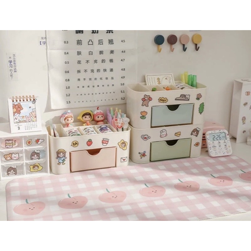 Kệ Đựng Mỹ Phẩm, Kệ Đựng Đồ Trang Điểm Mini, Ngăn Đựng Tiện Ích