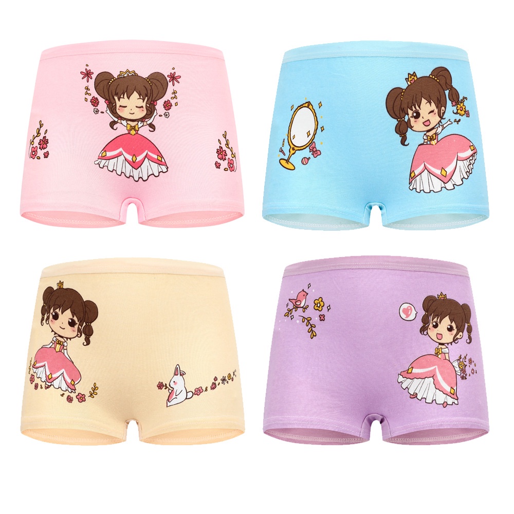 Quần Lót Cotton Mềm Mại Dành Cho Bé Gái 2-12 Tuổi