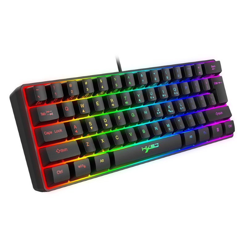 Bàn Phím gaming mini Led RGB V700 giả cơ nhỏ gọn