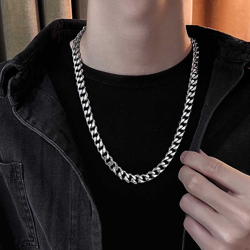 Vòng cổ thép titan thời trang đường phố hip hop độc đáo