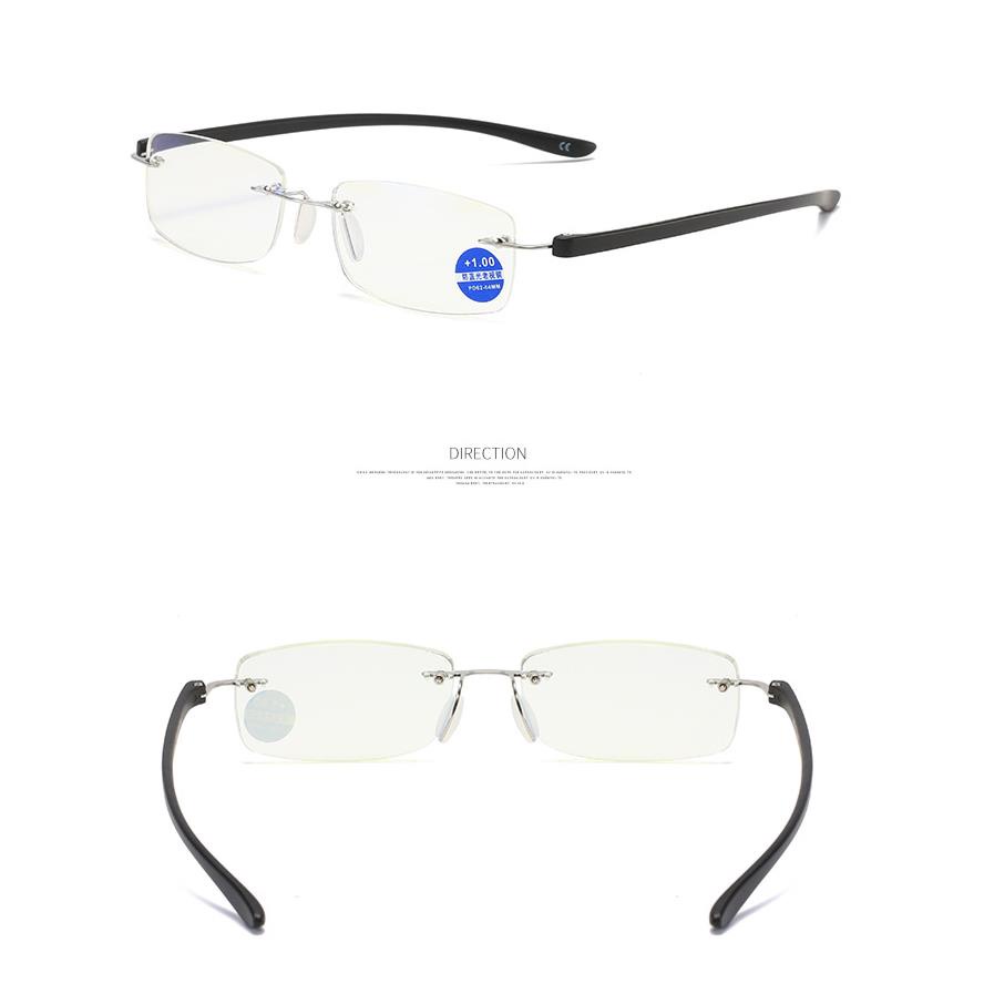 Kính đọc sách không gọng chống ánh sáng xanh cho nam