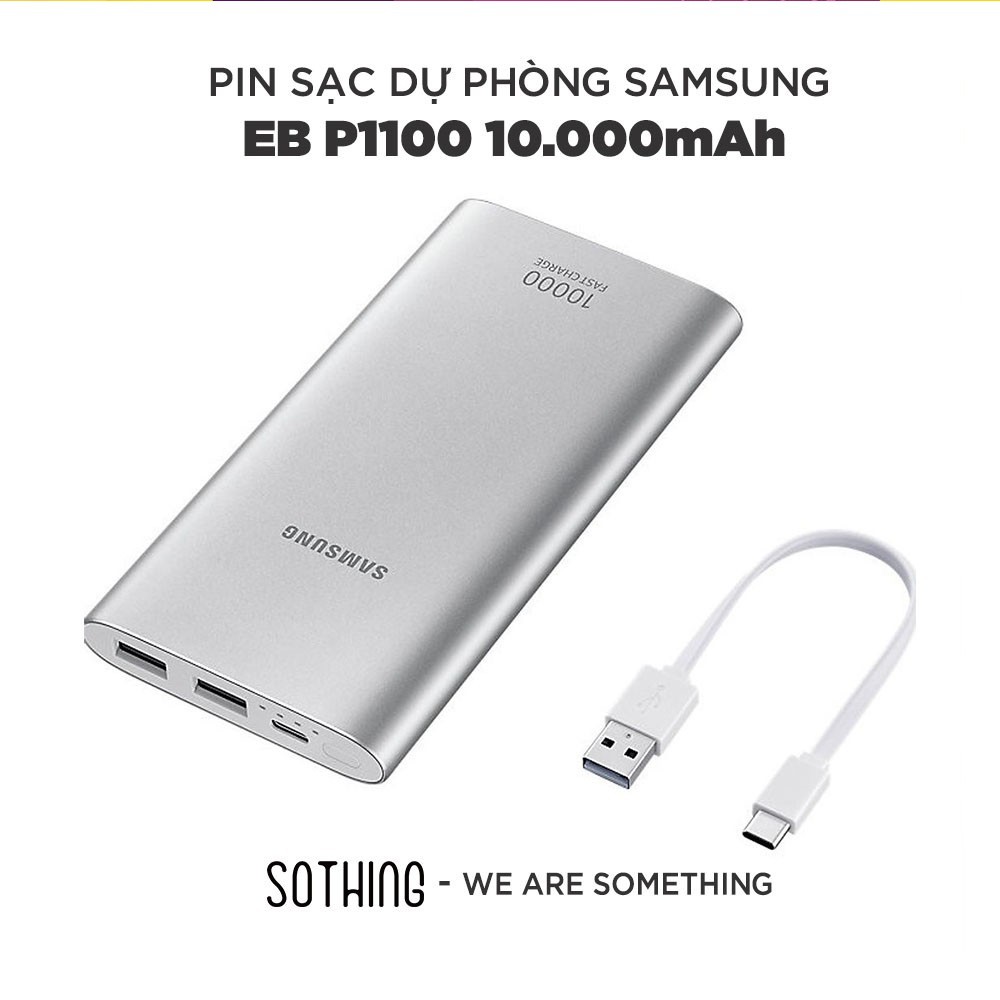 Sạc Dự Phòng Samsung EB-P1100 10000mAh Hỗ Trợ Sạc Nhanh QC 2.0 - Hàng Chính Hãng | WebRaoVat - webraovat.net.vn