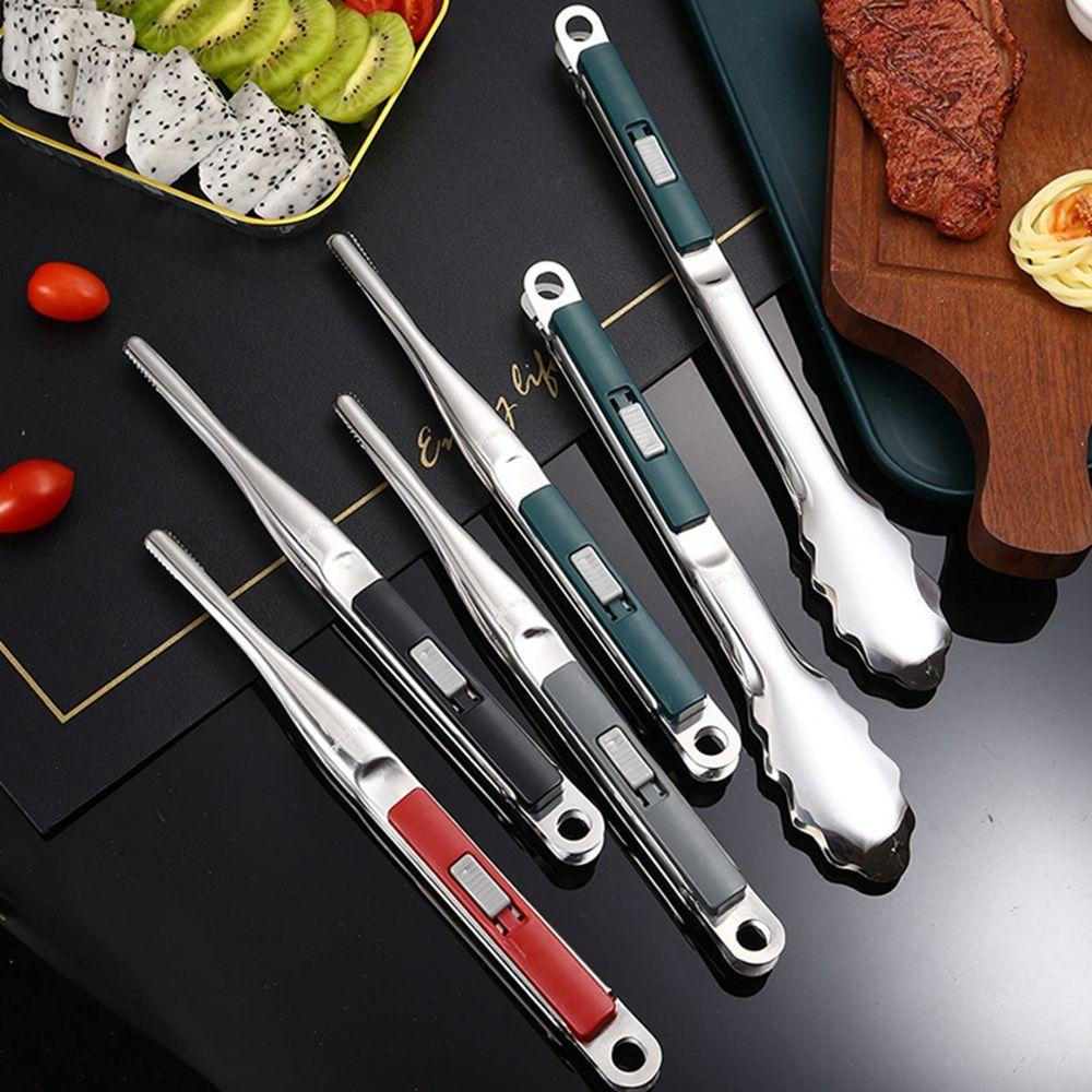 [COD] Kẹp Gắp Thịt Nướng Bbq Bằng Thép Không Gỉ 304