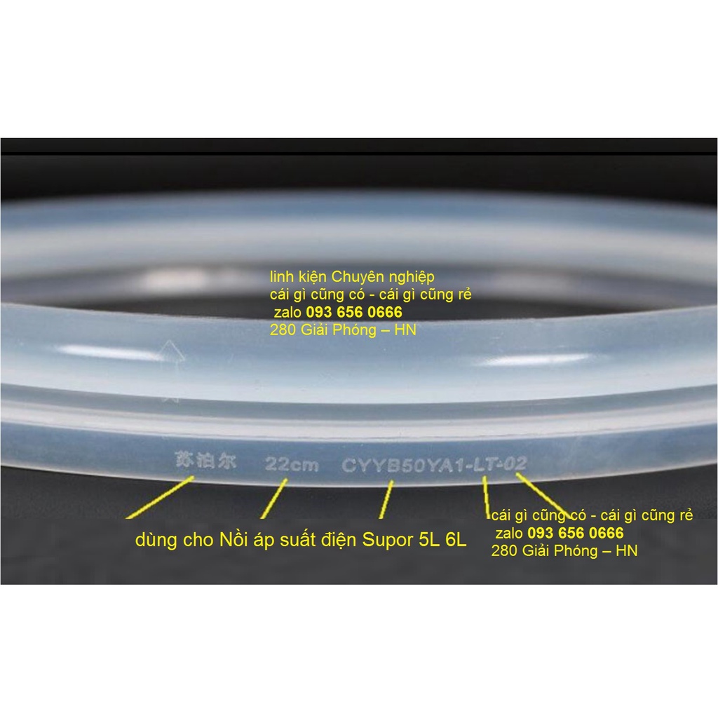 Gioăng nồi áp suất điện Supor 6L 23.5cm + vành roăng nắp vung nhựa Supor phụ kiện nút van xả phụ đa năng