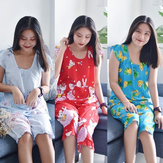 [xả kho 45-70kg]  Đồ bộ tole lửng mặc nhà vải loại 1 cực mát