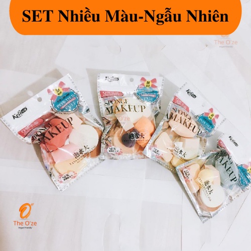 Set 6 Mút Trang Điểm Tán Nền - Combo 6 Mút DặmTrang Điểm, Make Up KELI