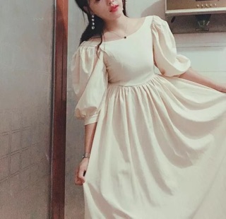 [Hàng oder] Váy trắng bồng bềnh
