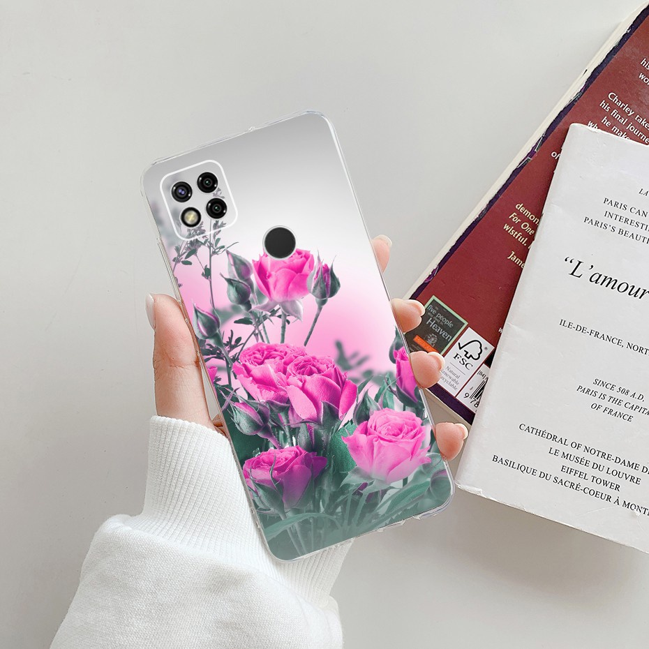 Ốp điện thoại TPU mềm in hình thời trang cho Xiaomi Redmi 9 9a 9c