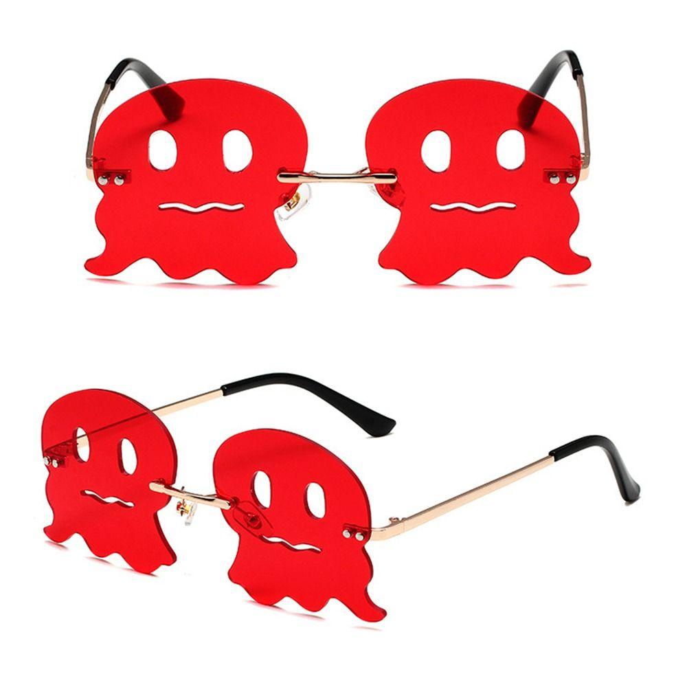 Kính Mát Không Viền Chống Tia UV Hóa Trang Halloween