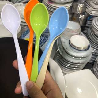 Combo 10 thìa phíp nhựa.màu ngẫu nhiên