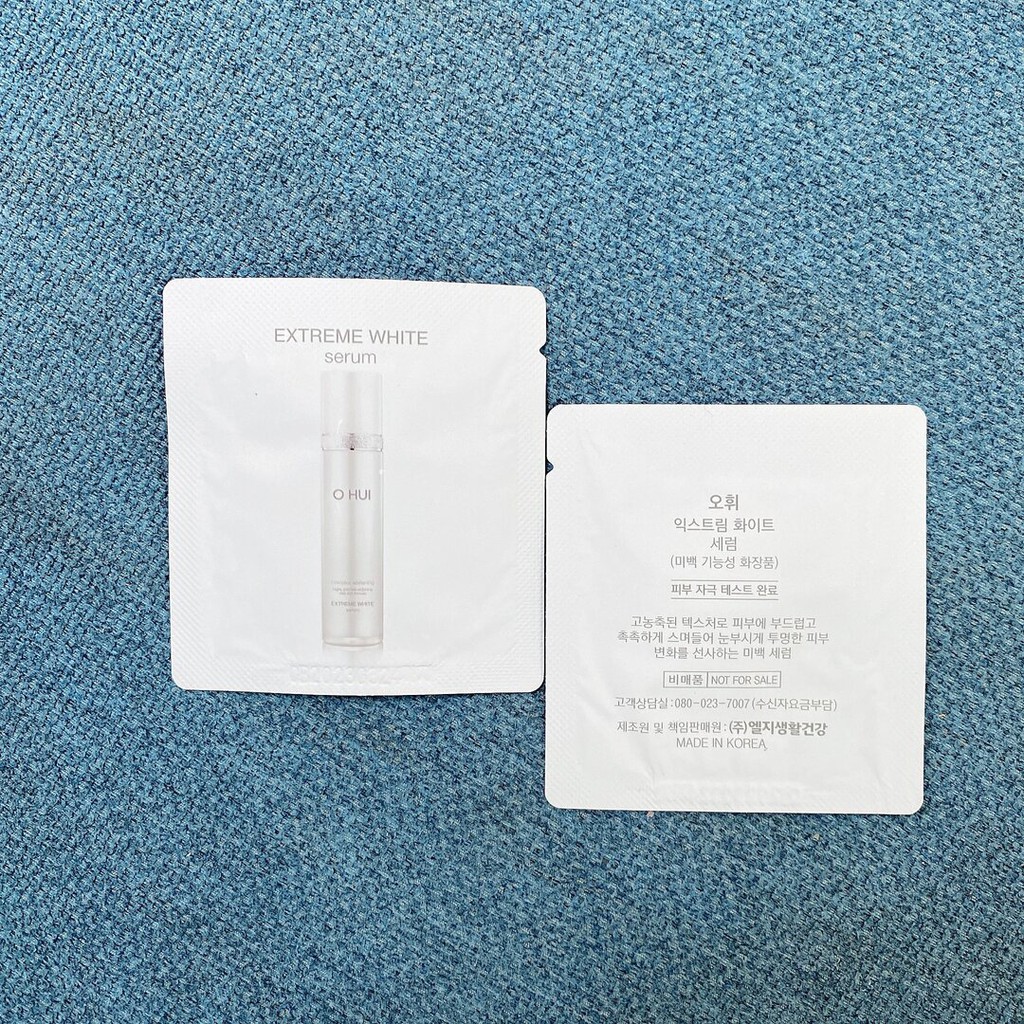 Gói Sample Serum Ohui Trắng Đậm Đặc Siêu Dưỡng Trắng Mờ Thâm Nám Chống lão hóa Extreme White 1ml