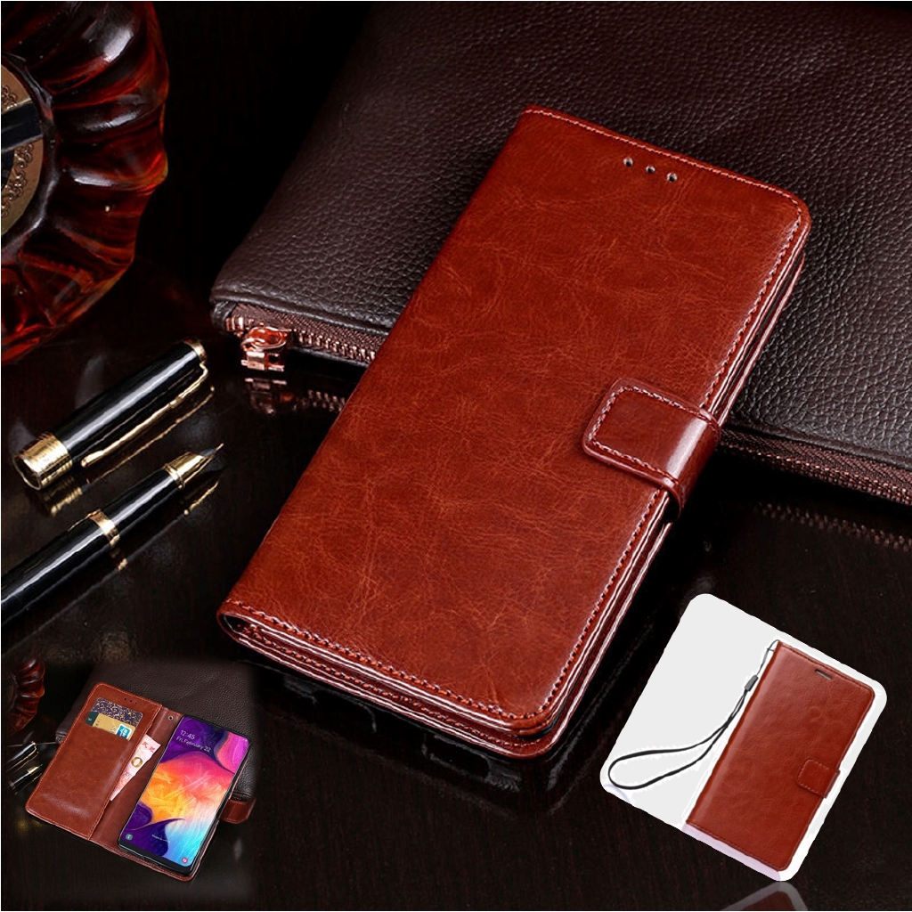 Bao da PU kèm ví nắp lật dành cho điện thoại Oppo A30 A33 A35 A37 A39 A57 A59 A53 | BigBuy360 - bigbuy360.vn