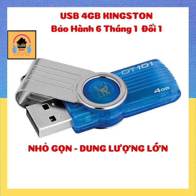 [Giá Hủy Diệt] USB 2.0 4GB KT Bảo Hành 6 Tháng 1 Đổi 1